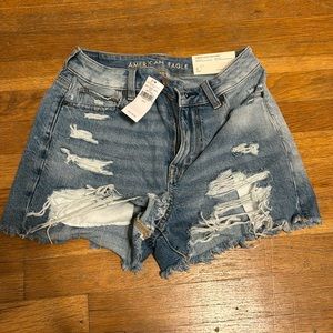 American Eagle mom jean shorts